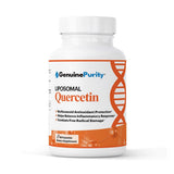 GenuinePurity quercétine liposomale - bouteille soutient le bien-être cellulaire et l’immunité.