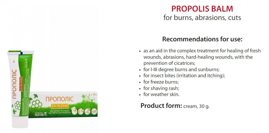 Georg BioSystems Propolis Balsam – applicateur facilitant l’application ciblée sur la peau.