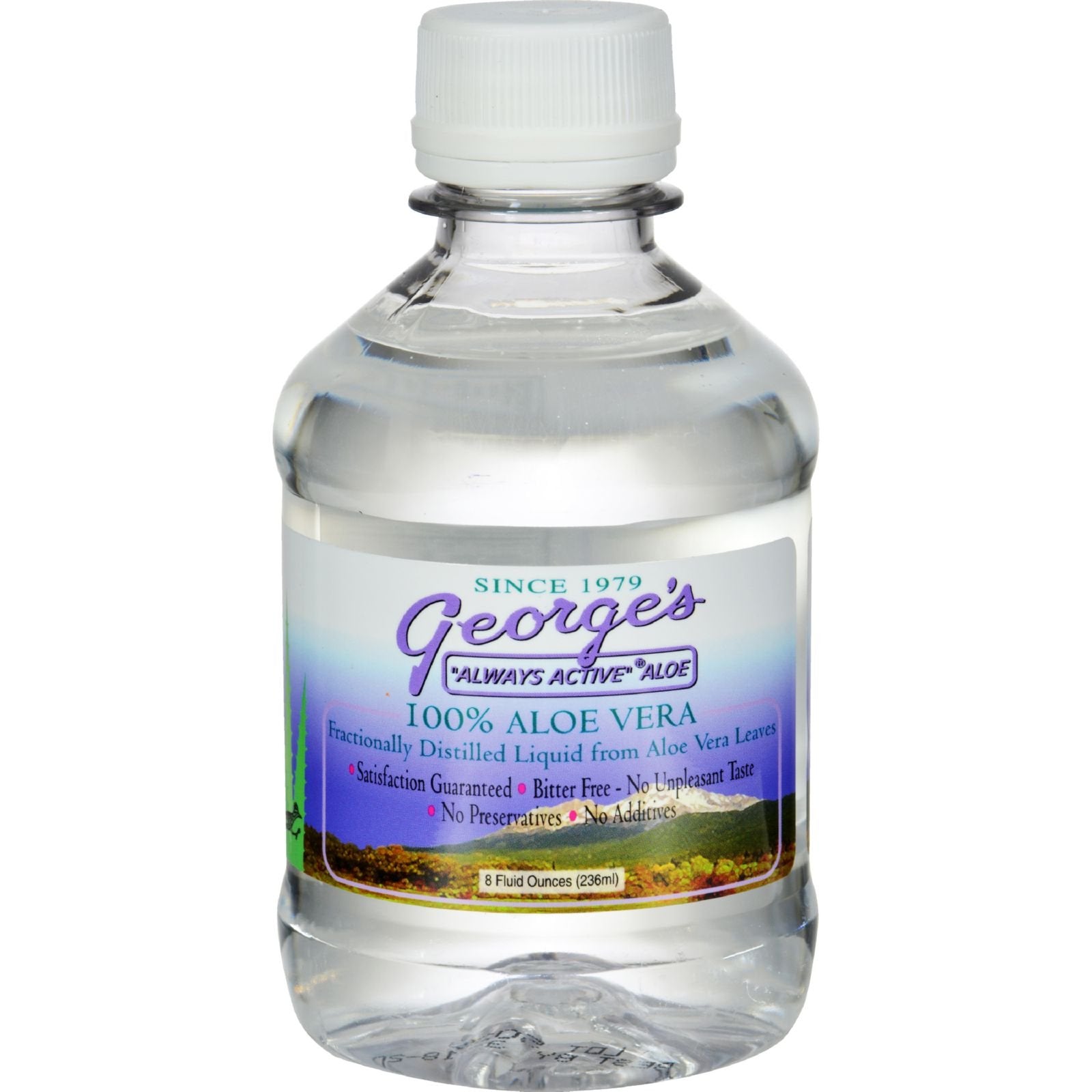 George s Aloe Vera – bouteille 237 ml prête pour une utilisation quotidienne et soin naturel.