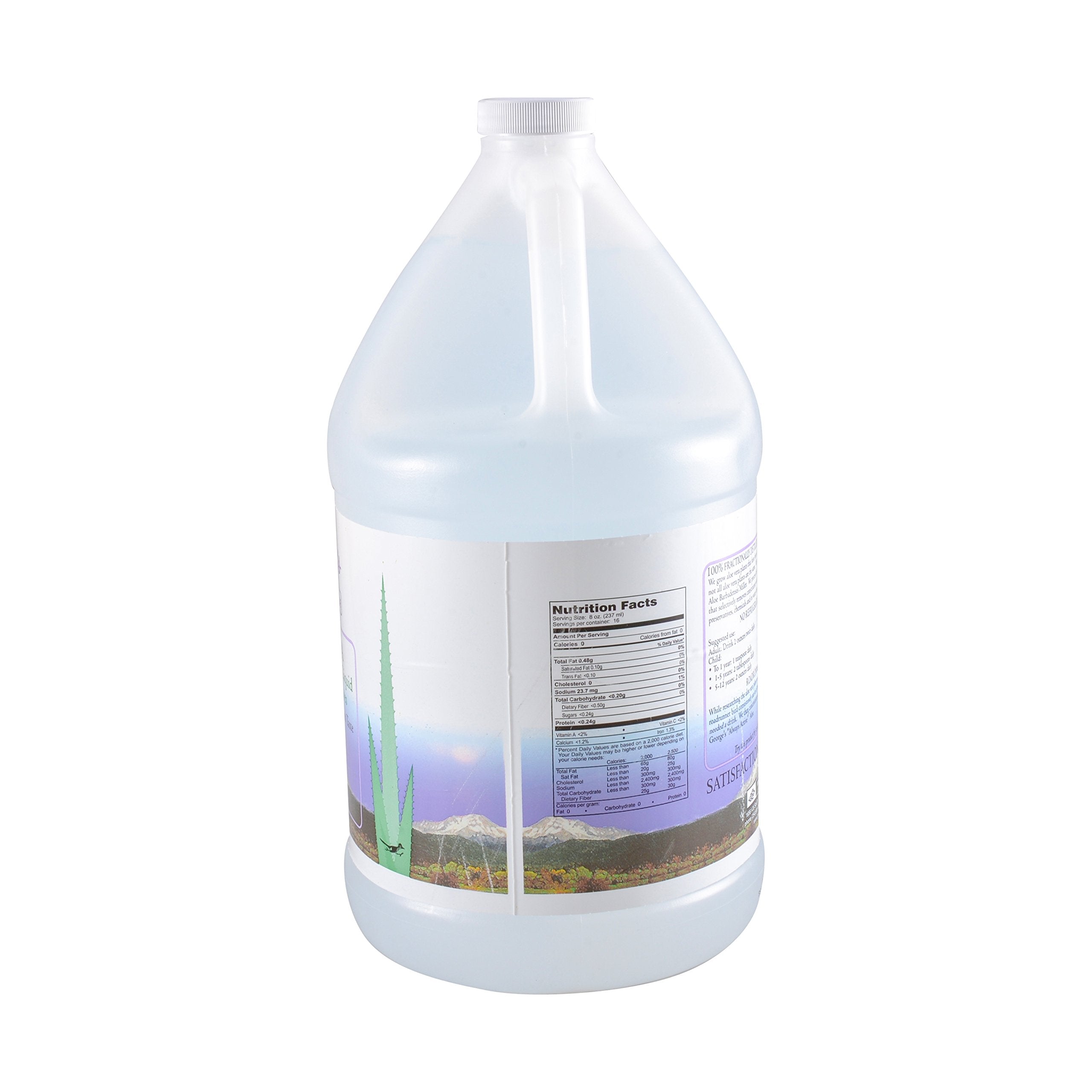 George's Aloe Vera Liquide: gobelet prêt pour mesures précises.