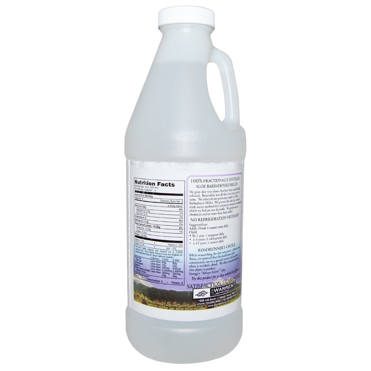 George's Aloe Vera – versement fluide, usage quotidien doux possible.