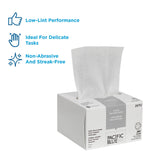 AccuWipe fibre recyclée blanche, respectueuse de l'environnement et hygiénique.