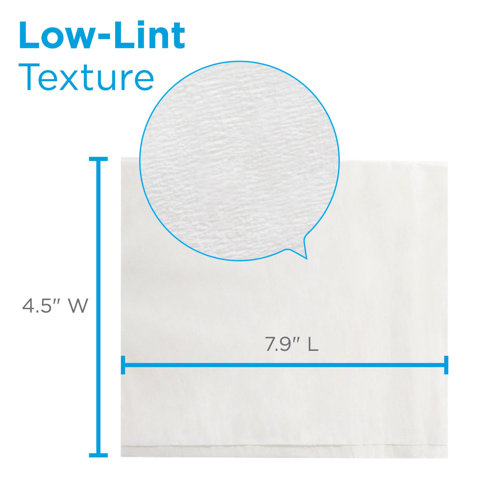 Georgia-Pacific AccuWipe lingette non abrasive pour instruments sensibles sans rayures.