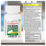 GeriCare caplets dosage 65 mg caféine, stimulant léger et efficacité possible