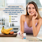 GeriCare Docusate Sodium : gélules douces avec action émolliente.