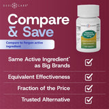 GeriCare Ferrous Gluconate 27 mg – boîte, emballage pratique pour la routine.