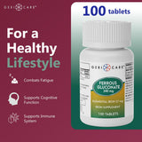 GeriCare Ferrous Gluconate 27 mg – comprimé facile à avaler et léger sur l estomac.