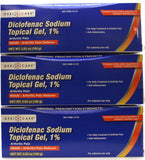 Flacon GeriCare Diclofénac 1% prêt pour douleur localisée.