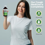 GeriCare Geri-Tussin DM, démonstration de décongestion thoracique et respiration facilitée.