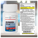 GeriCare Ibuprofen boîte prête à emporter pour les besoins quotidiens.