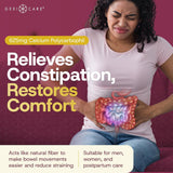 GeriCare Laxatif Fibre caplets: ingrédient calcium polycarbophil et dosage recommandé.