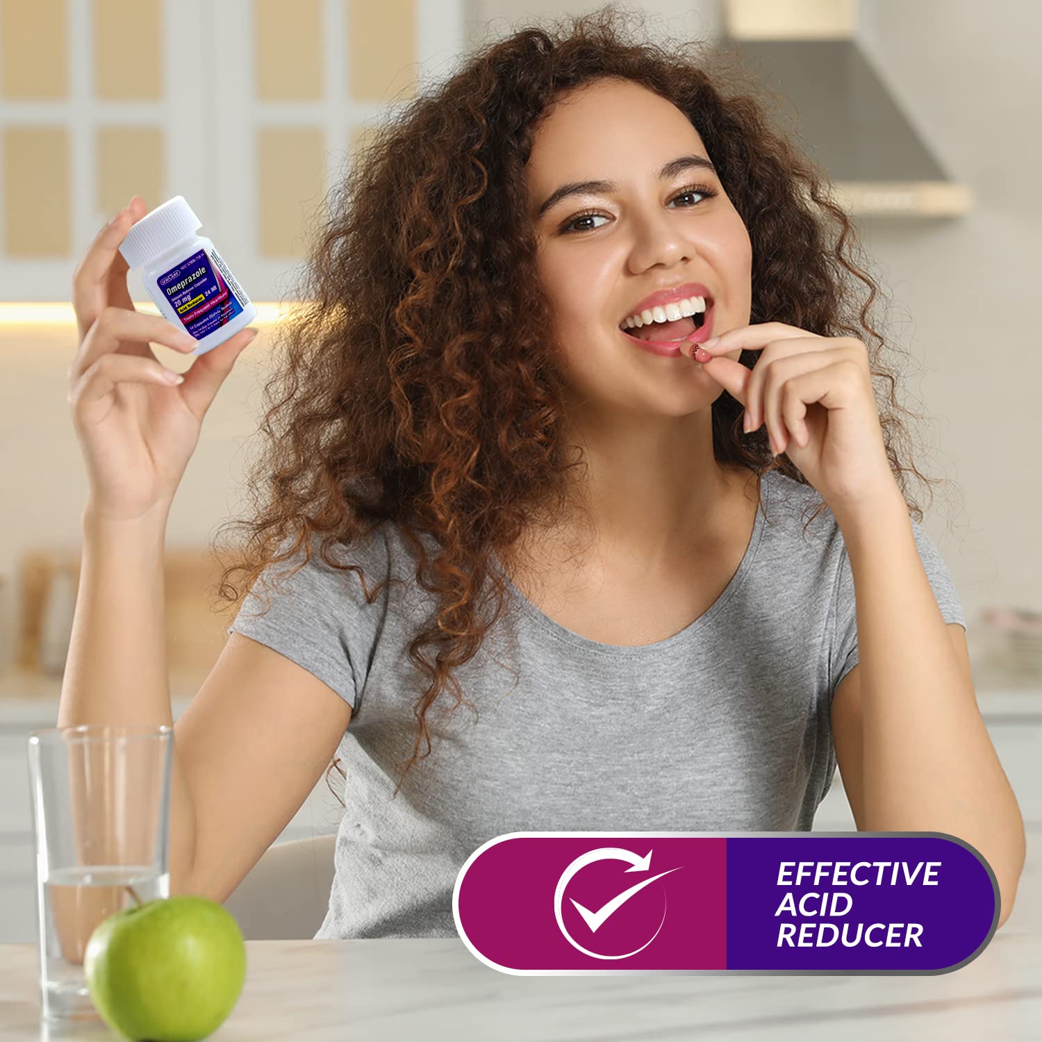 GeriCare omeprazole libération retardée, plaquettes montrant les capsules pour une utilisation pratique.
