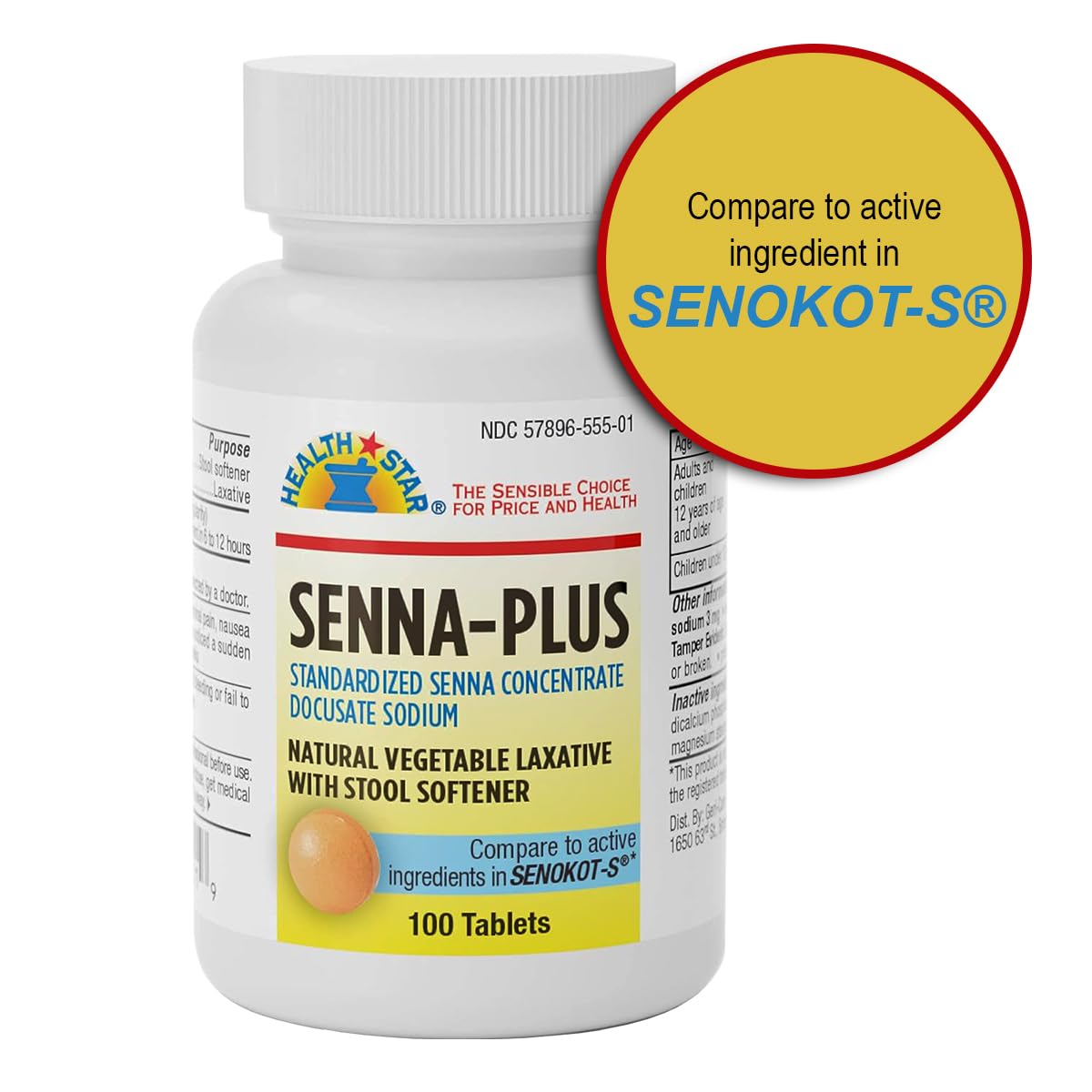 GeriCare Senna Plus emballage compact – solution de courte durée.