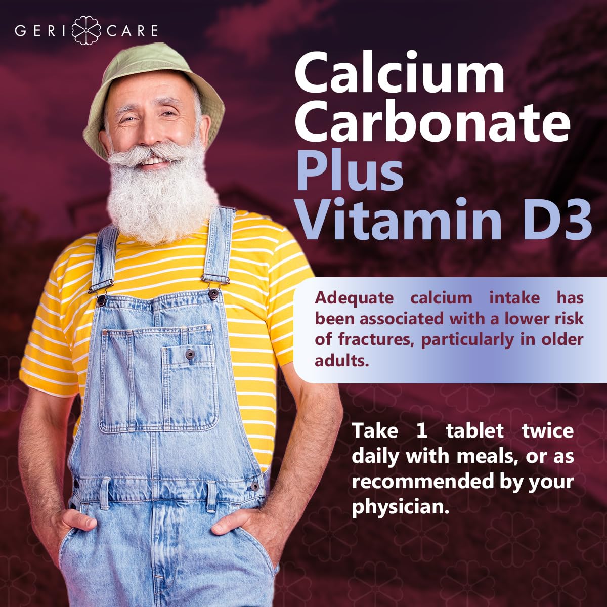 GeriCare synergie nutriments calcium – illustration des nutriments, absorption potentielle.