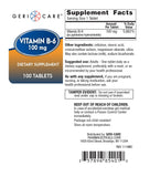 Verre d'eau avec GeriCare B6 100 mg – accompagnement pratique à l’ingestion
