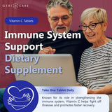Boîte ouverte montrant les gélules – simplicité d'utilisation avec GeriCare Vitamine C.