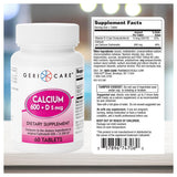 GeriCare Vitamine D 5 mcg - tablettes, soutien potentiel de l’absorption minérale.