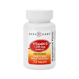 GeriCare Vitamine D, bouteille hebdomadaire, soutien potentiel des os et du système immunitaire.