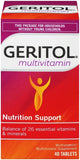 Geritol Complet Tablettes, étagère facilement repérable pour votre supplément.