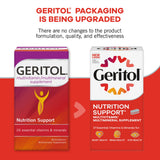 Geritol fer, soutien potentiel au transport d'oxygène.