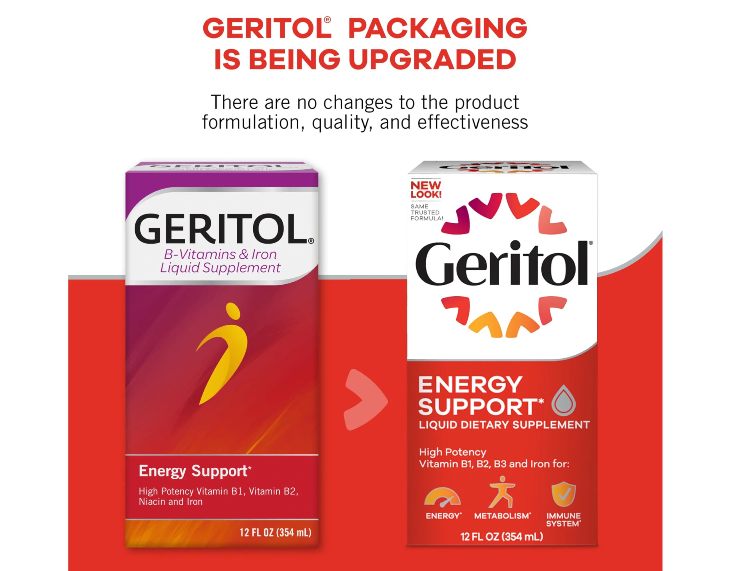 Geritol utilisé après le repas pour adultes 12 ans et plus.