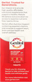 Geritol Liquide : versement facile dans le verre après le repas.