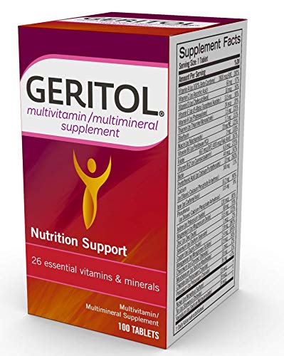 Geritol liste 26 vitamines et minéraux pour un aperçu complet.