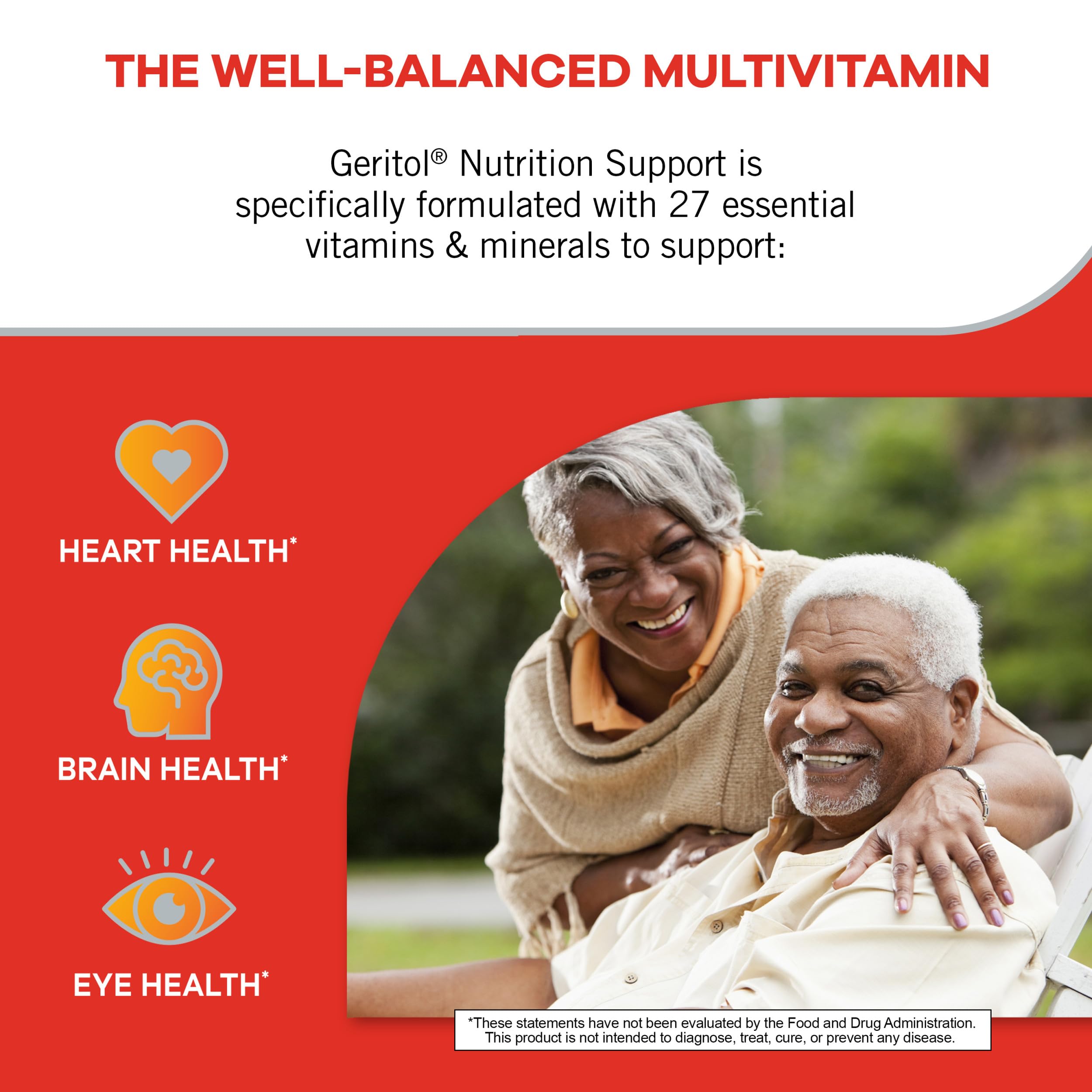 Geritol avec vitamines B, comprimés pour énergie potentielle au quotidien.