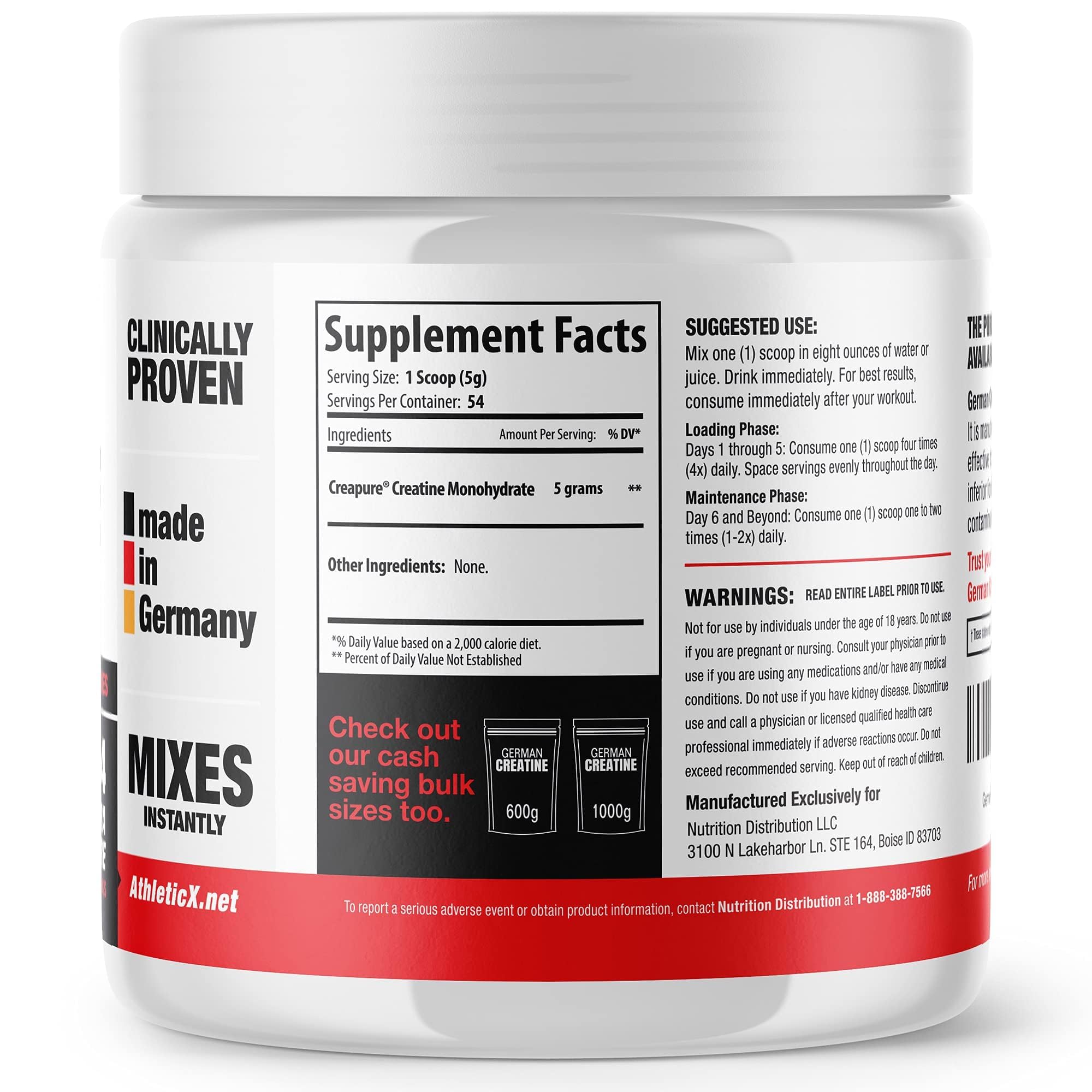 German Creatine-absorption-musculaire: pénétration rapide dans les fibres et énergie.