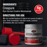 German Creatine boîte-270g: format pratique pour votre routine musculaire.