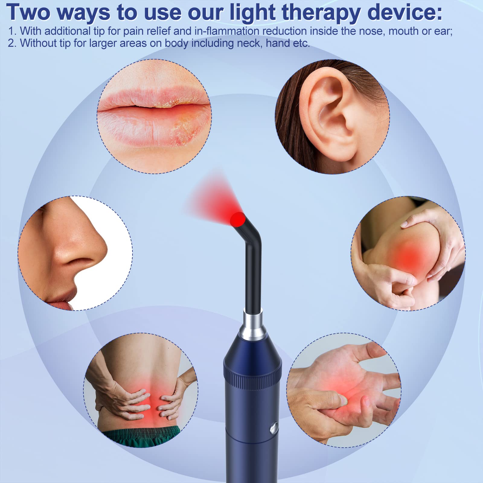 Gerylove lampe rouge pour cou et dos, utilisation pratique à domicile.