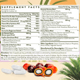 Emballage arrière Gesundgeist Saw Palmetto avec informations claires et pratiques.