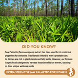 Ingrédients clés Gesundgeist Saw Palmetto pour cheveux et peau.