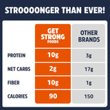Crackers cheddar GET STRONG FOODS – texture croustillante et fromagère.