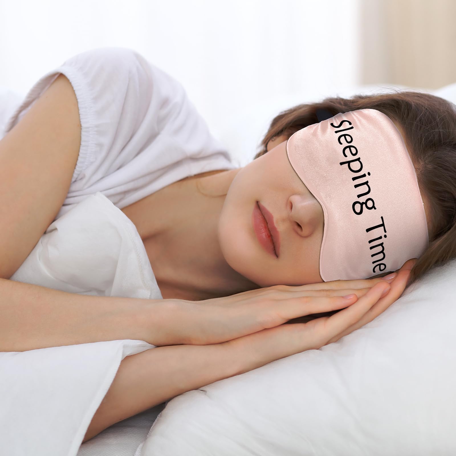 Bandeau réglable Geyoga pour masque yeux: ajuste facilement et protège les cheveux.