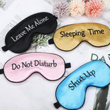 Geyoga masque yeux ensemble quatre masques satin, idéal comme cadeau.