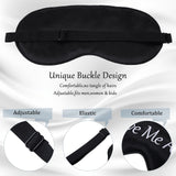 Masque yeux Geyoga satin noir: enveloppe douce qui assombrit sans pression.