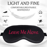 Geyoga masque yeux satin noir bande réglable pour un ajustement personnalisé