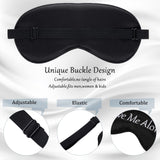Geyoga masque yeux en soie blanc, blocage lumière durable