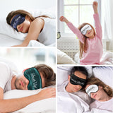 Geyoga masque yeux en soie contour ajustable, ajustement pour toutes les morphologies