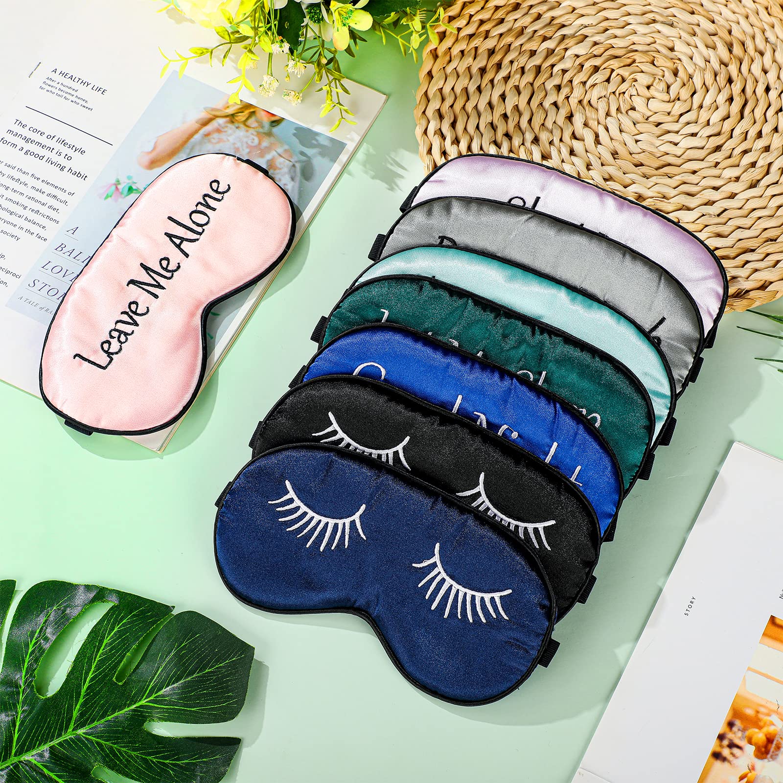 Masque soie Geyoga – parfait pour méditation et sieste tranquille.