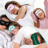 Masque soie Geyoga – idéal pour voyage et sommeil profond.