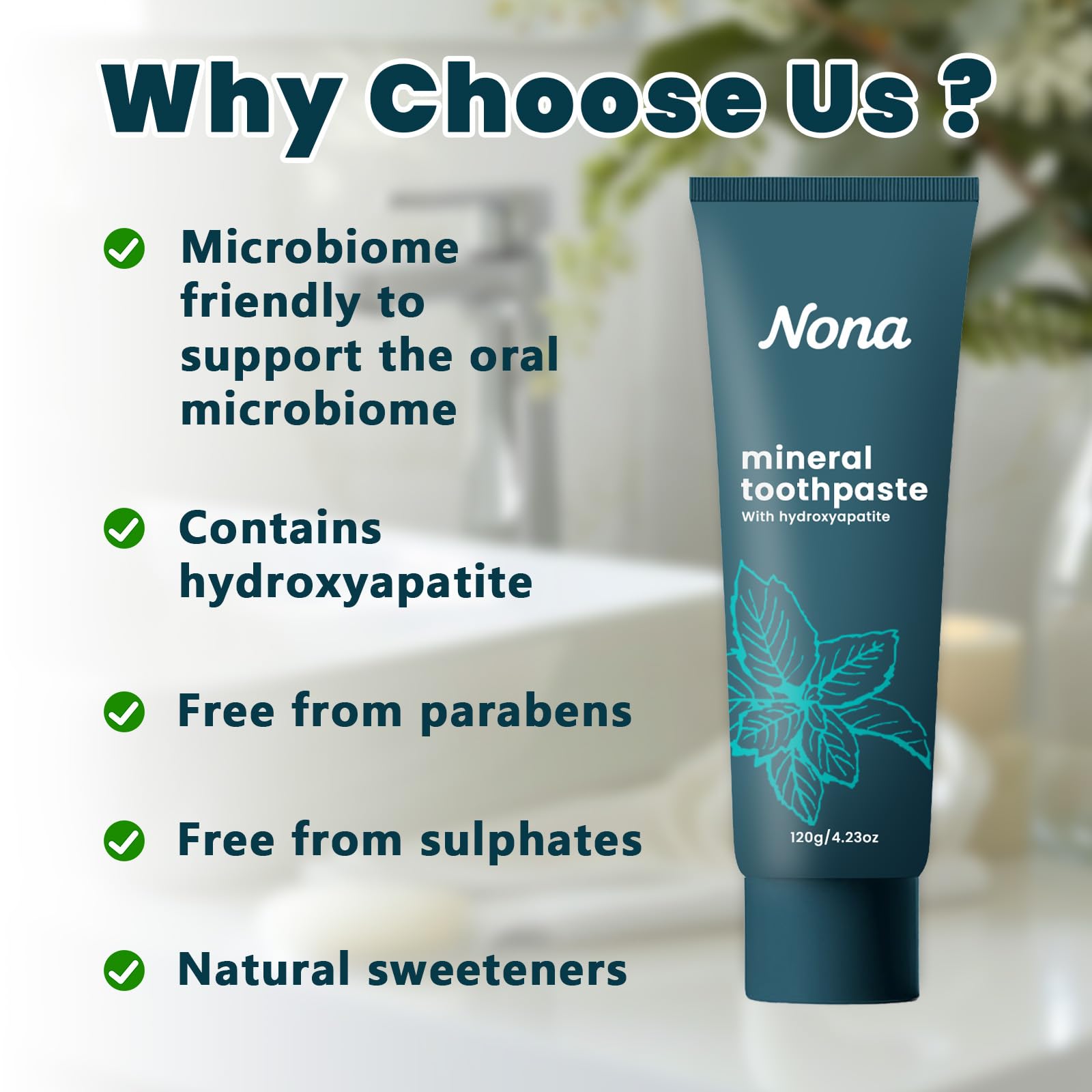 GFG dentifrice nano probiotiques hydroxyapatite – texture crème douce