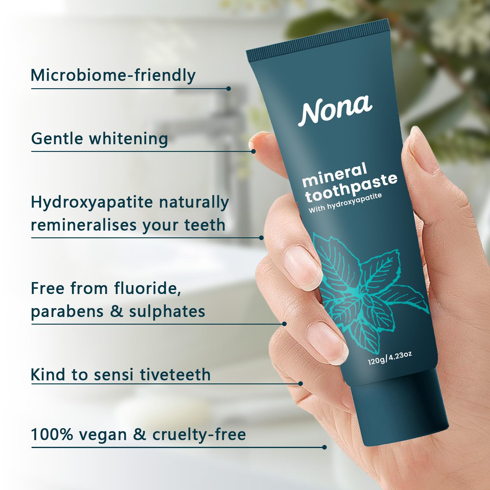 Fraîcheur menthe naturelle du dentifrice GFG Nano