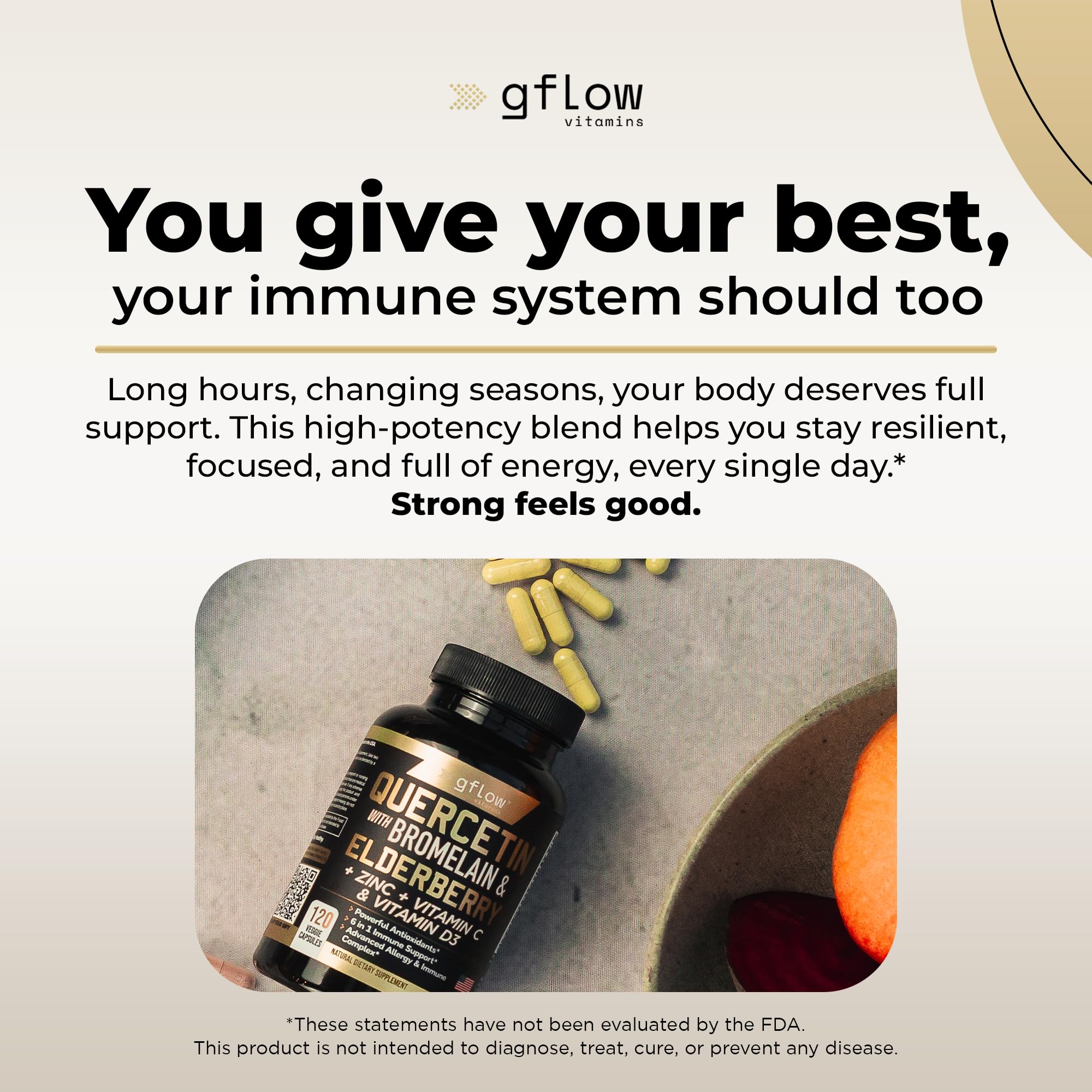 Gflow-vitamine-c-zinc-d: nutriments clés et antioxydants pour la vitalité.