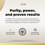 gflow vitamins Cannelle de Ceylan Resveratrol Berberine, bouteille: équilibre métabolique et cardio-soutien