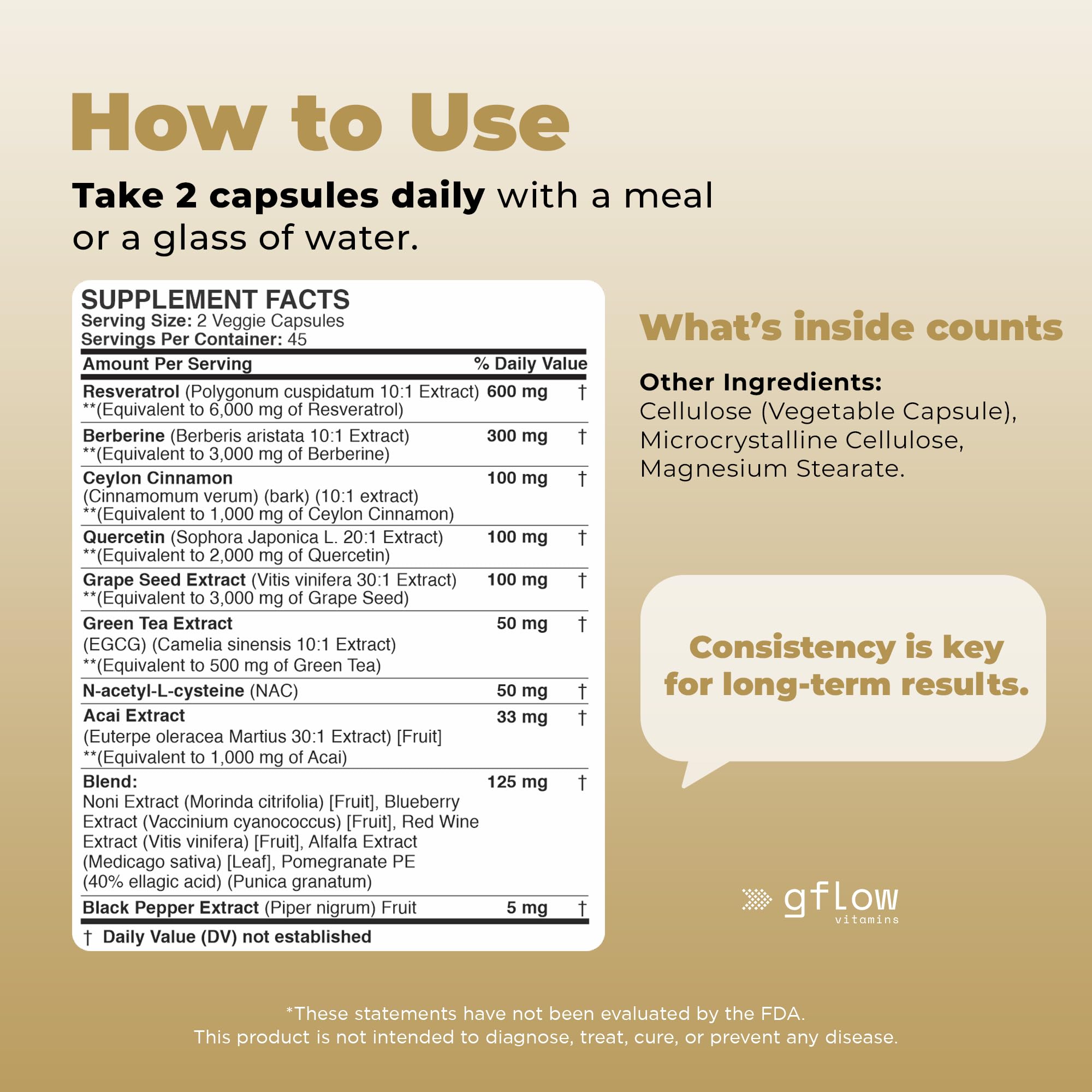 gflow vitamins etiquette-informations-naturelles: étiquette claire et traçabilité des ingrédients