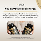 Gflow NAD liposomal, gros plan sur la technologie d’absorption.