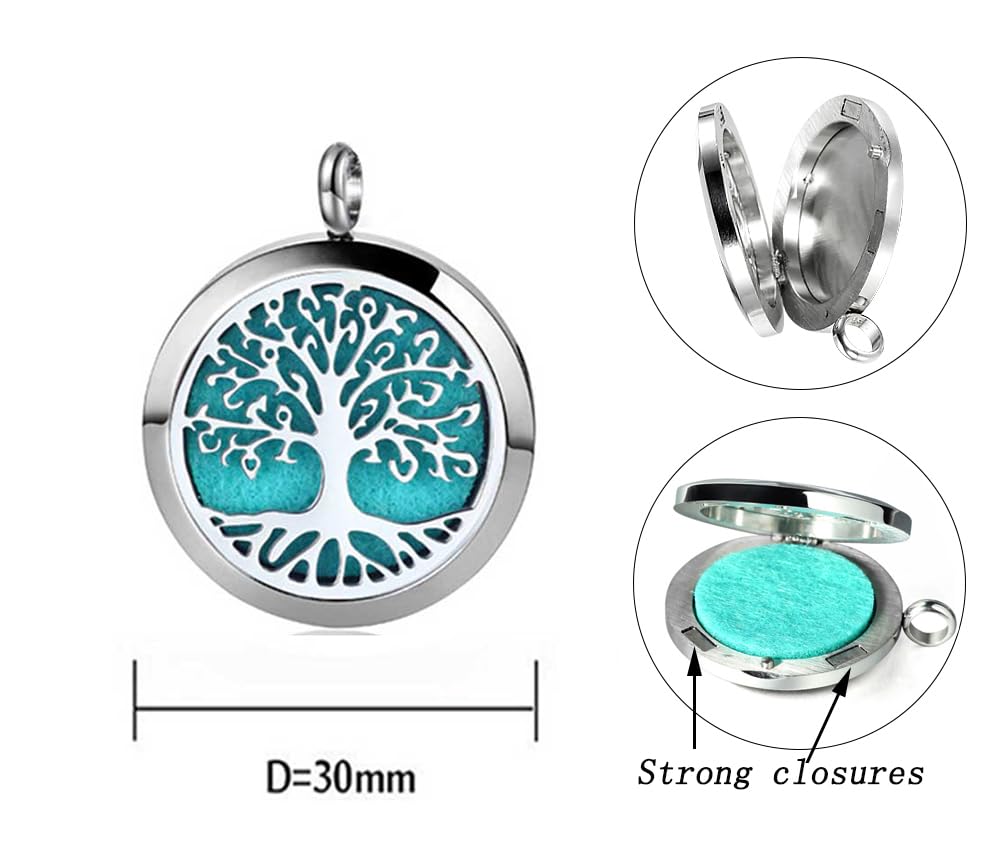GFONDINGD pendentif locket aromathérapie, port quotidien agréable