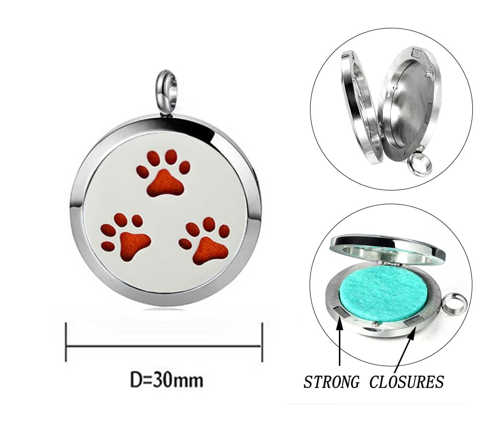GFONDINGD pendentif locket en inox 316L, diffusion sécurisée lors de vos déplacements.